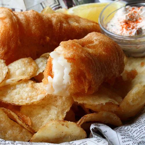 Crispy Beer Batter Fish & Chips