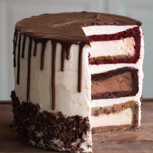 Triple-Decker Cheesecake Tower