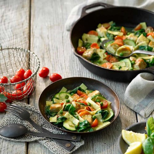 Summer Chicken and Vegetable Skillet