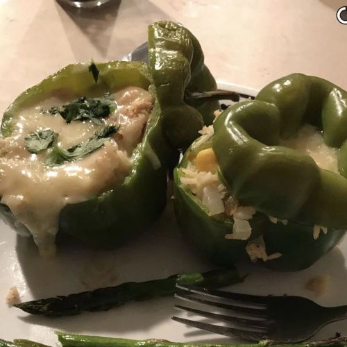 Spicy Vegetarian Stuffed Peppers