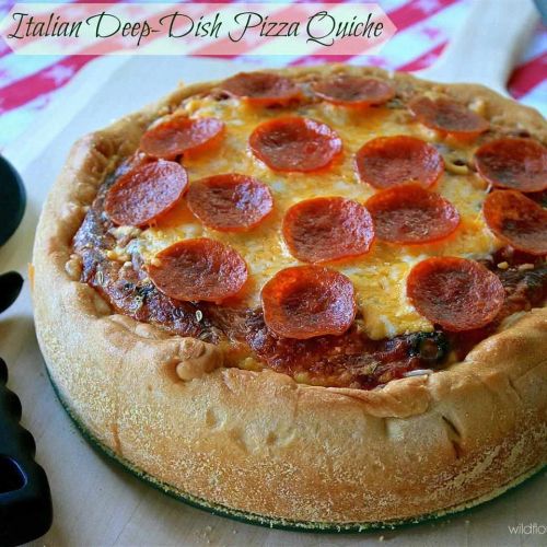 Italian-Inspired Deep-Dish Pizza Quiche