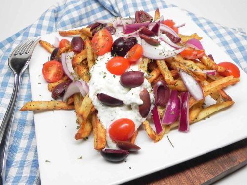 Air Fryer Loaded Greek Fries