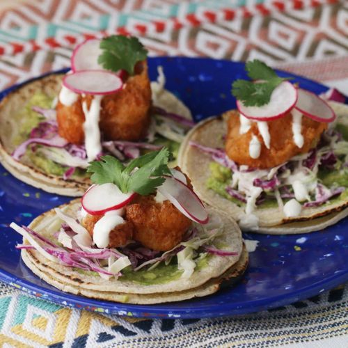 Beer-Battered Shrimp Tacos