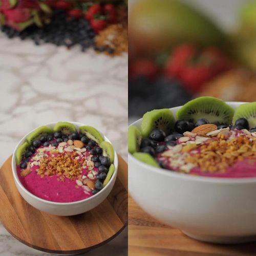 Healthy Smoothie Bowl: Pitaya Bowl: Easy Breezy