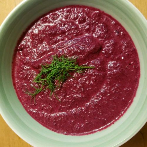 Creamy Beet With Dill Soup