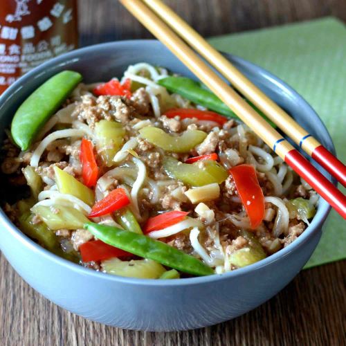 Easy Ground Turkey Lo Mein