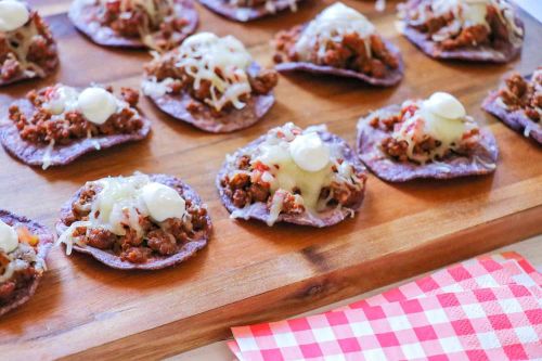 Red, White, and Blue Taco Bites