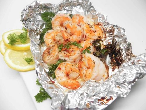 Shrimp in Foil