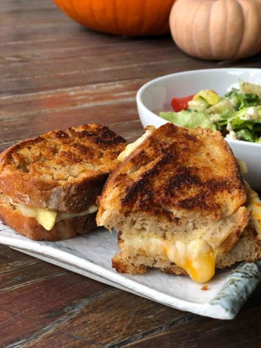 Pumpkin Bread Grilled Cheese Sandwiches