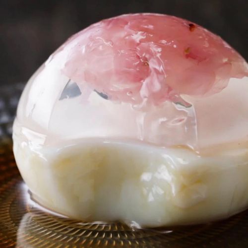 Cherry Blossom Raindrop Cake