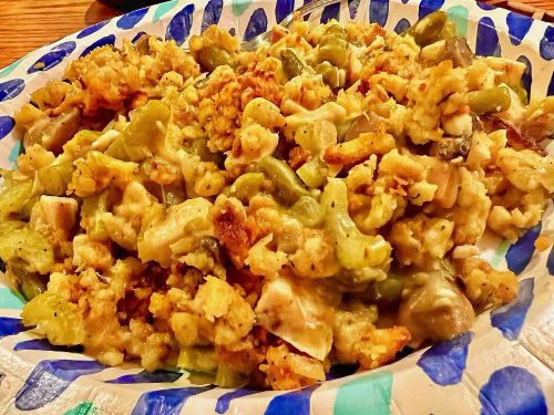 Chicken, Stuffing and Green Bean Casserole