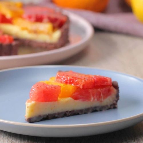 Winter Citrus Chocolate Tart