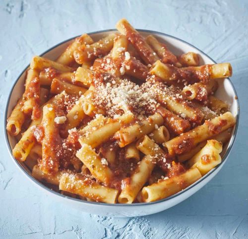 Ziti with Tomato-Pesto Sauce