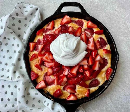 Skillet Strawberry Shortcake