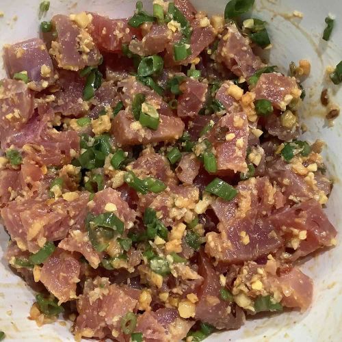 Spicy Ahi Poke Salad