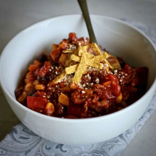 Mexican Chorizo Black Bean Chili