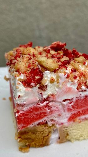 Strawberry Shortcake Ice Cream Cake