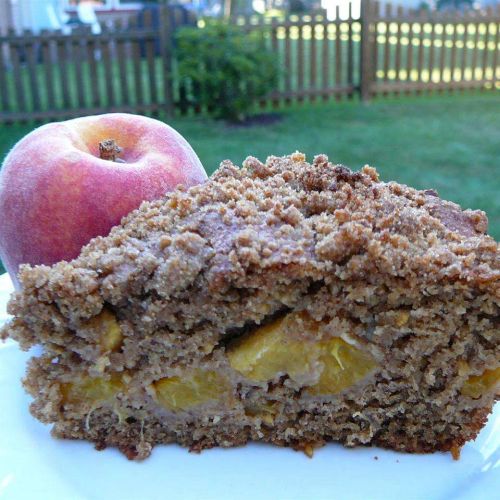 Avon's End of Summer Sunday Morning Peach Coffee Cake