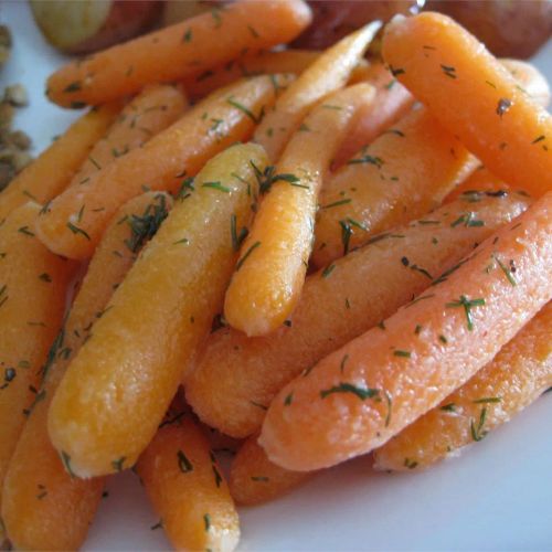 Baby Carrots with Dill Butter