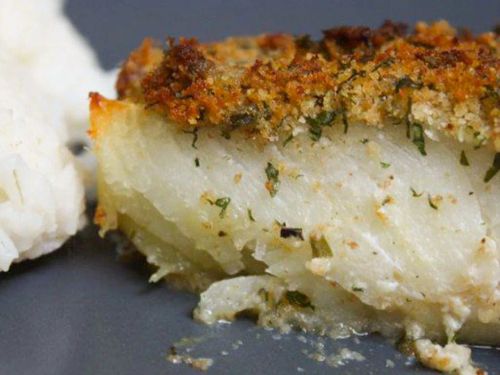 Oven-Baked Cod with Bread Crumbs