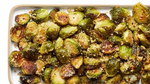 Roasted Brussels Sprouts with Parmesan