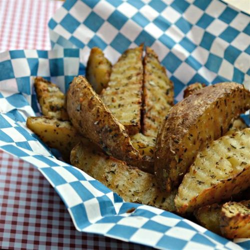 Crusty Herb Potato Wedges