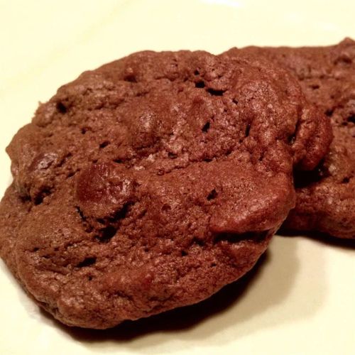 Fudgy Triple Chocolate Cookies