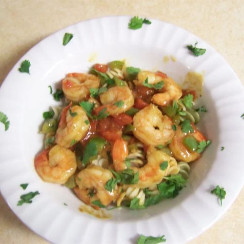 Caribbean Pasta with Shrimp