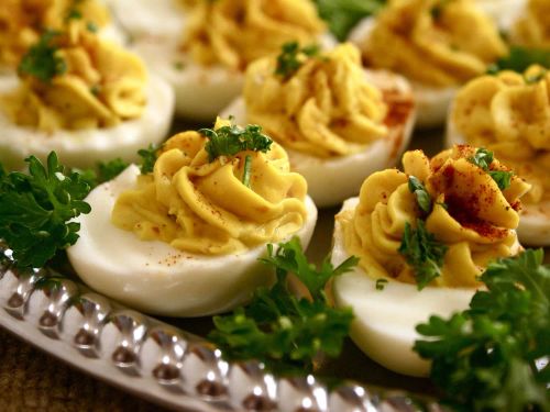 Bacon Balsamic Deviled Eggs