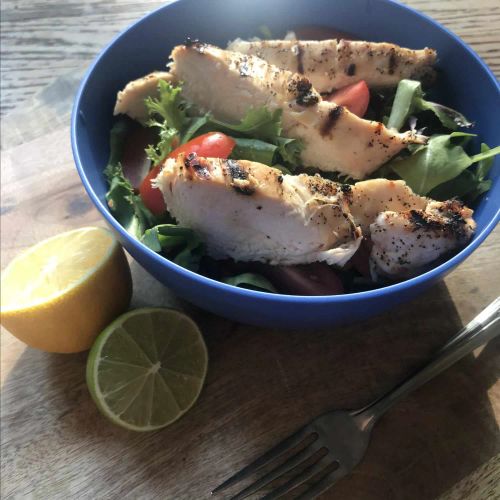 Grilled Lemon-Pepper Chicken Salad