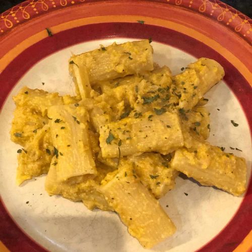 Isa's Butternut Squash Vegan Alfredo Pasta