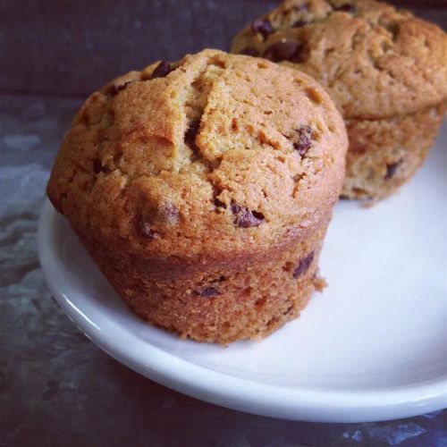 Mocha Chocolate Chip Banana Muffins