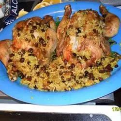 Raisin Rice Stuffed Chicken