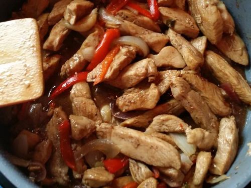 Chicken and Peppers with Balsamic Vinegar