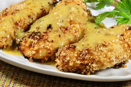 Honey Mustard-Panko Chicken Tenders