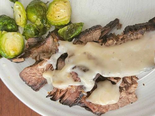 Rump Roast with Mushroom Gravy