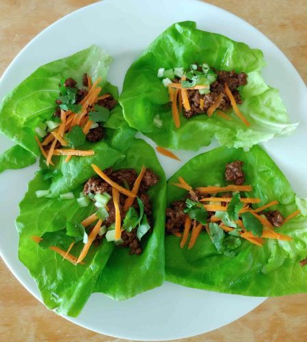 Asian Beef Lettuce Wraps