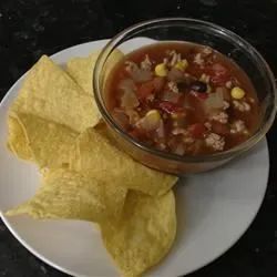 Slow Cooker Taco Turkey Soup