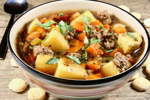 My Mom's Hamburger and Potato Soup