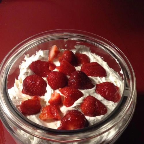 Strawberries and Cream Trifle