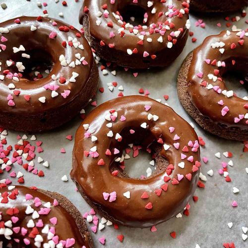 Glazed Chocolate Donuts