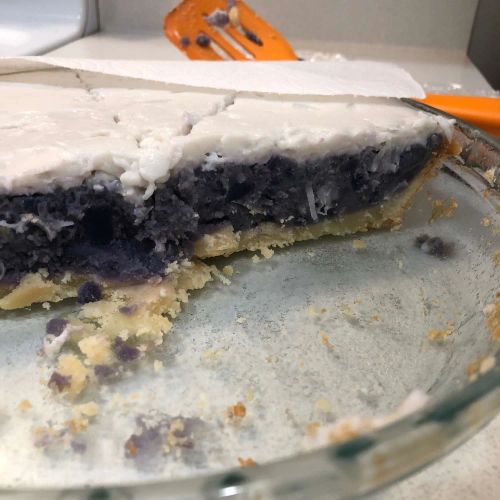 Haupia and Purple Sweet Potato Pie