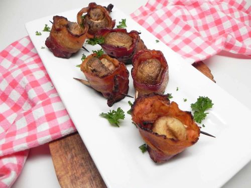 Grilled Mushrooms with Bacon