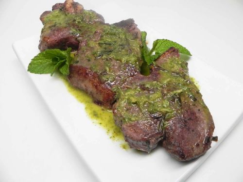 Lamb Chops with Mint Oil