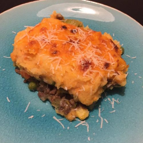 Instant Pot Shepherd's Pie with Potatoes and Yams