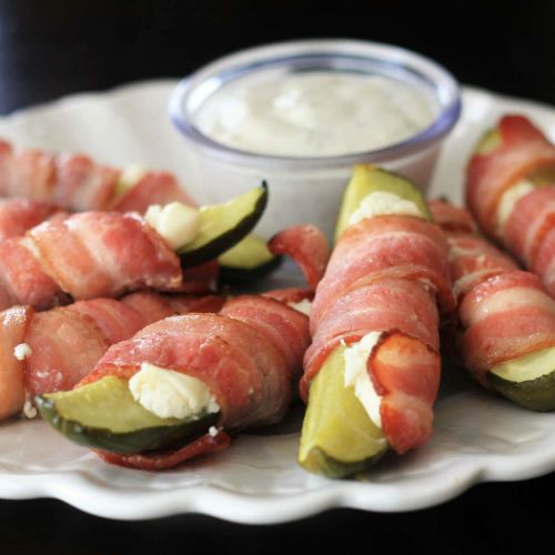 Bacon-Wrapped Pickles