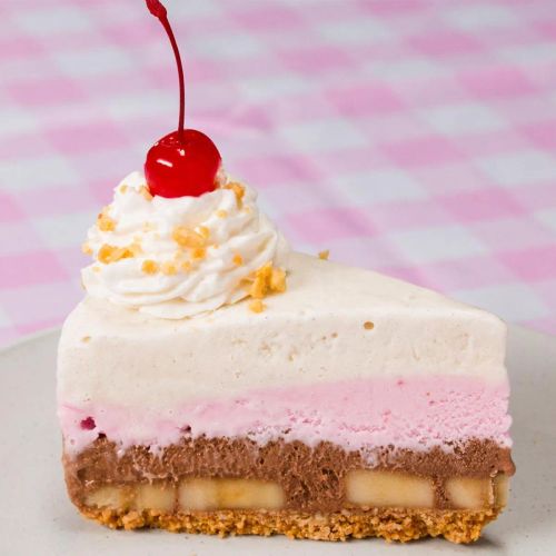 Banana Split Ice Cream Pie