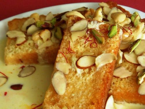 Shahi Tukra (Indian Bread Pudding)