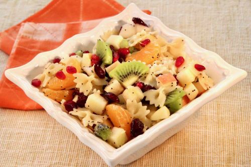 Winter Fruit and Pasta Salad