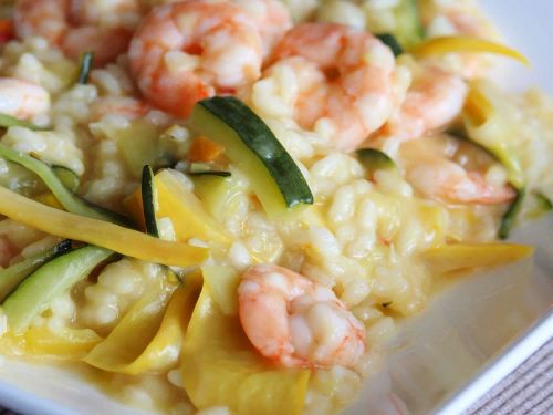 Garlic Shrimp and Asparagus Risotto